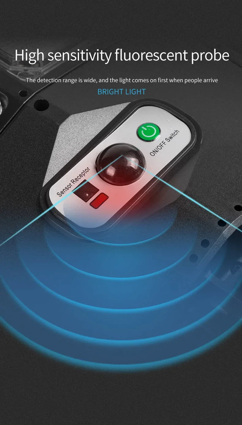 LED Super Bright Outdoor Solar Powered Lamp Waterproof Motion Sensor Human Induction Solar Garden Light Yard Garage Light