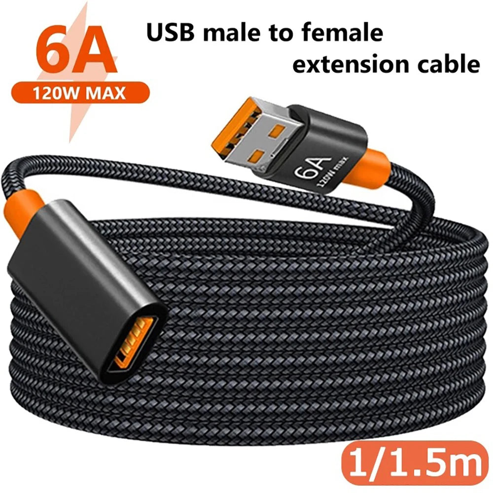 Podaljšek USB za podatke ali polnjenje, 1 ali 1,5 m