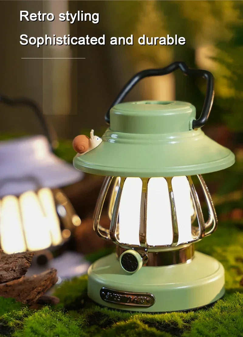 Punjiva kamp-lampa s temperaturnom bojom svjetla