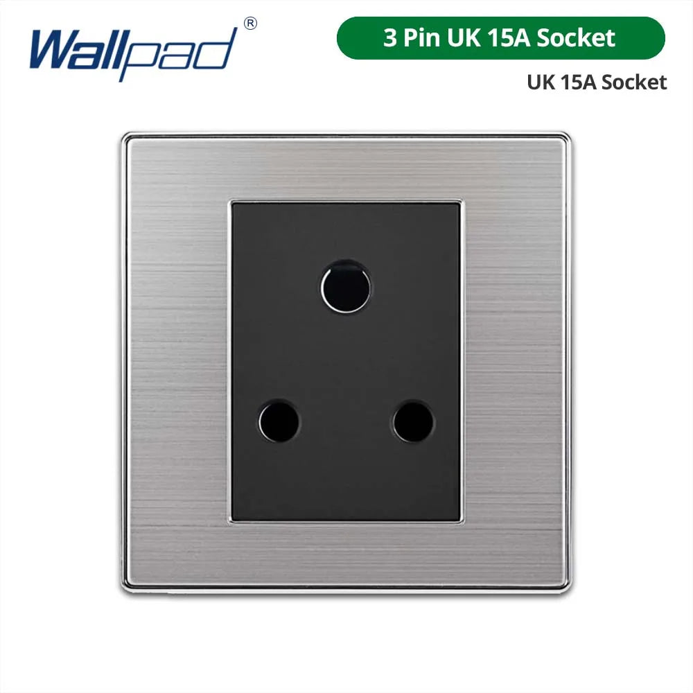 Opções de interruptores e tomadas Wallpad de 86 x 86 mm