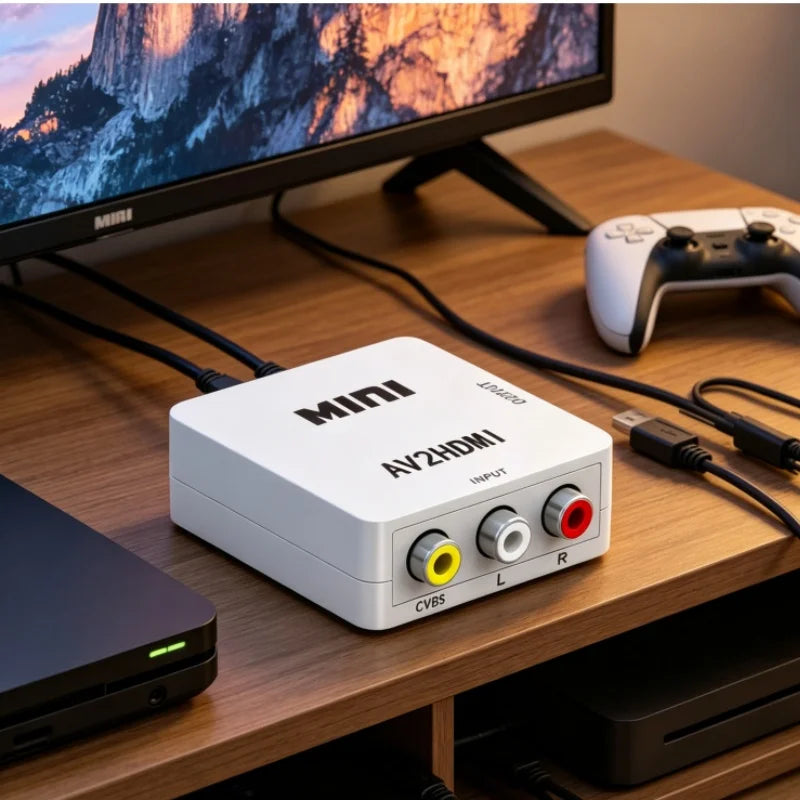 Convertitore audio e video da AV a HDMI