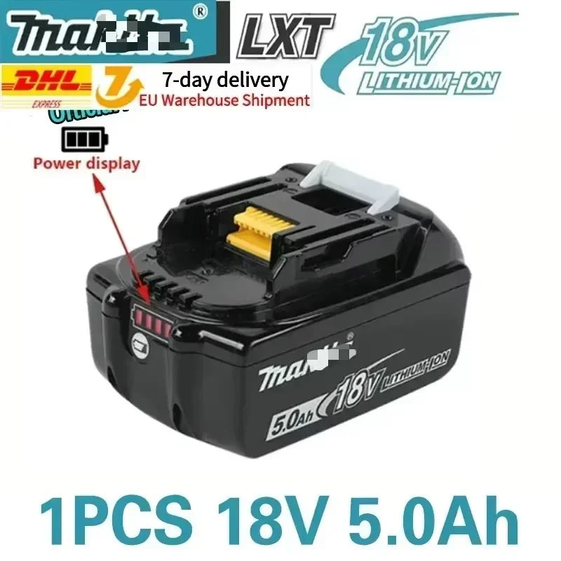 Original Makita battery, 18V 9.0Ah rechargeable battery, power tool BL1830 BL1840、BL1850、BL1860B、 Makita 18V lithium battery