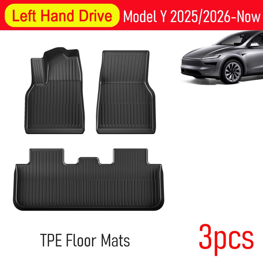 Tesla Model Y Juniper 2025-Now TPE Floor Mats and Cargo Liner