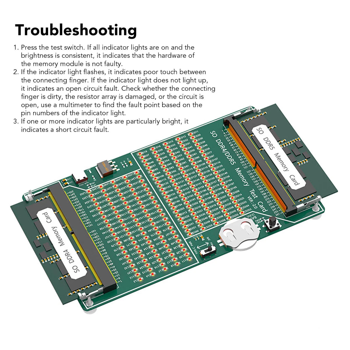 DDR4- en DDR5-geheugen Diagnoseur