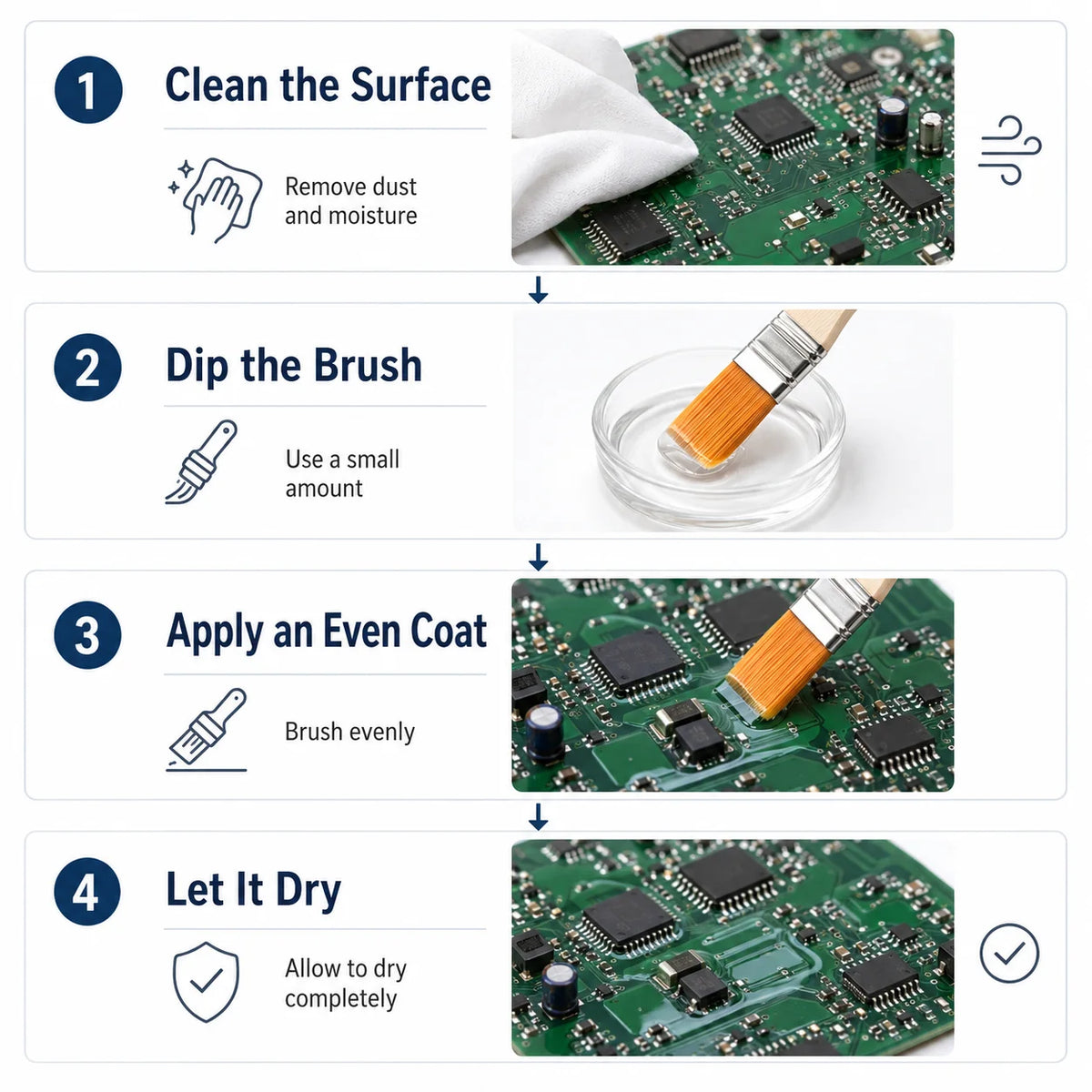 PCB Conformal Coating with Brush - 60ml