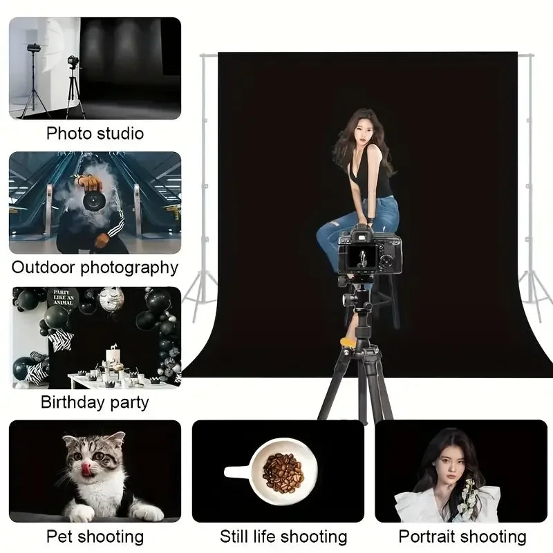 Photography Backdrop Cloth, Green, White or Black