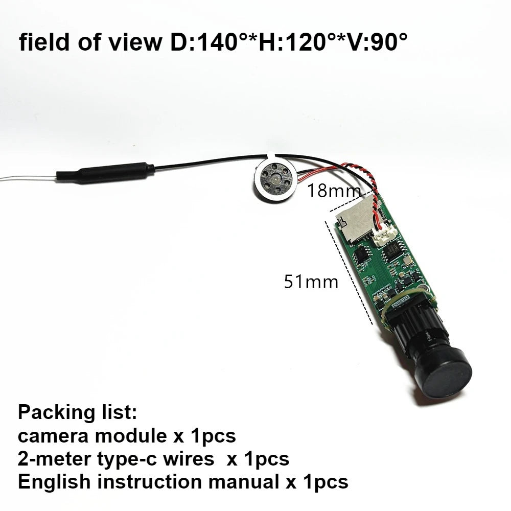 Icsee Xmeye DIY Mini Wifi P Camera Module Small Size 1080P 3MP Wireless PCB Security P2P Cloud Two Way Audio Industry Smart Sdk