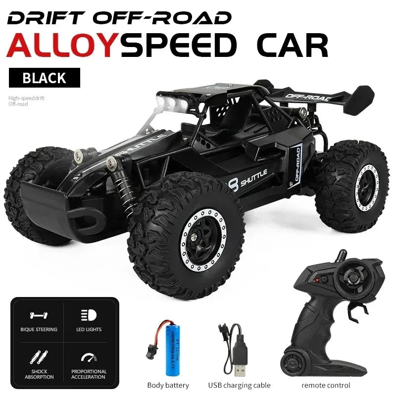 Voiture RC tout-terrain 1:16 avec lumières LED