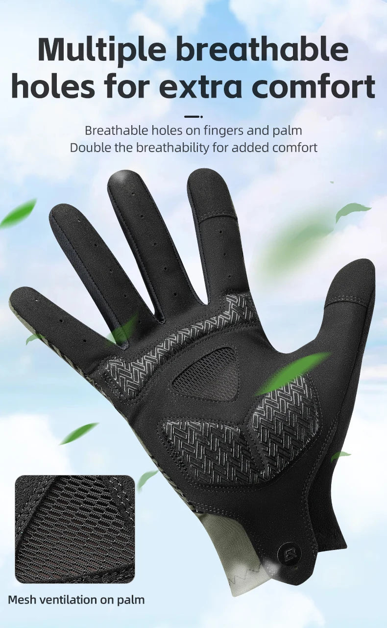Breathable Cycling Gloves with Touchscreen Grip for Road & MTB