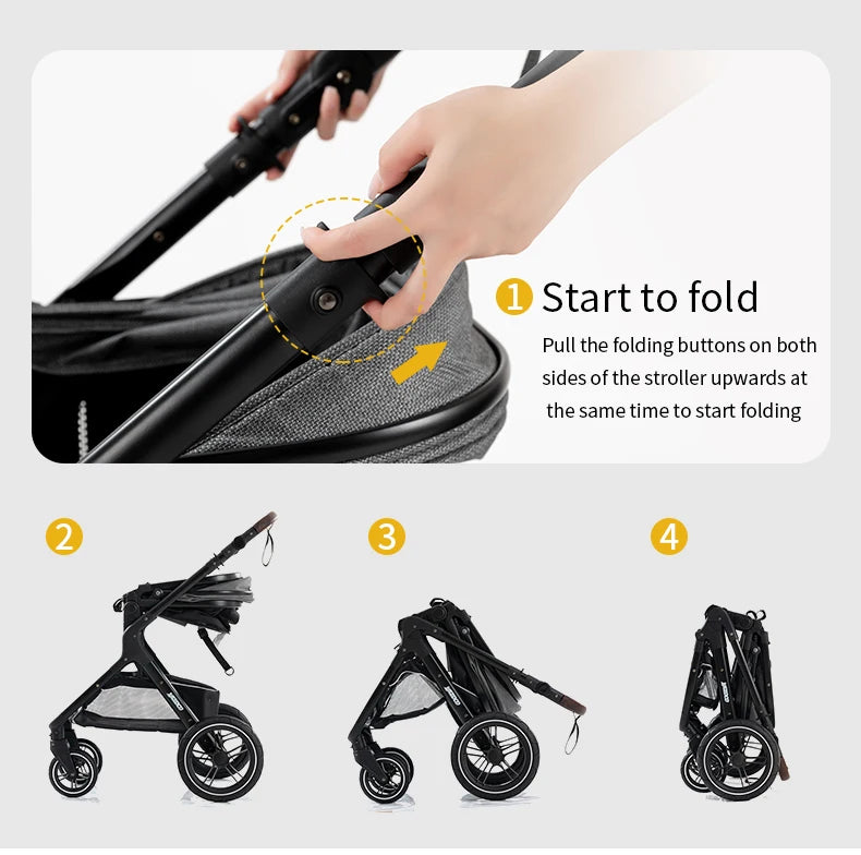 3‑in‑1 Multifunction Baby Stroller with Car Seat
