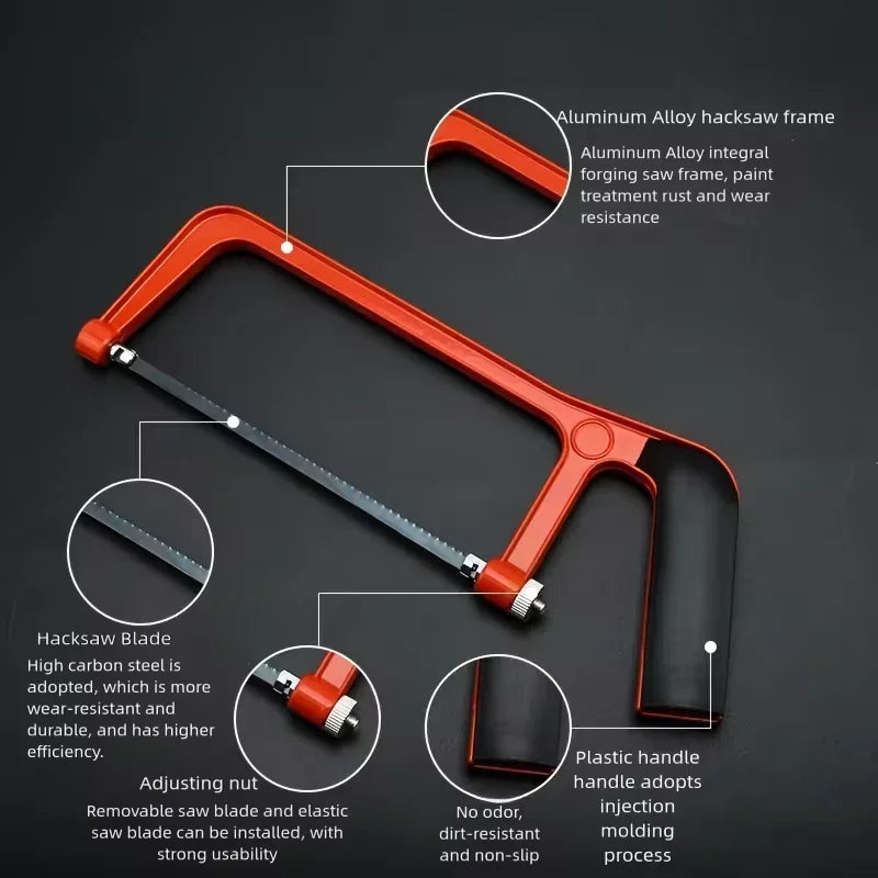 150 mm Mini Hacksaw with Fine-Tooth Blade