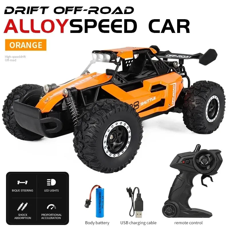 Voiture RC tout-terrain 1:16 avec lumières LED