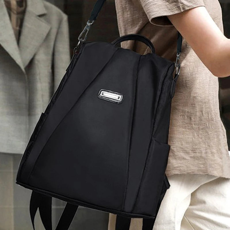 Neutral Style Backpack for Men and Women, with Three Carrying Straps, Suitable for Travel and Tourism Made of Nylon Material.