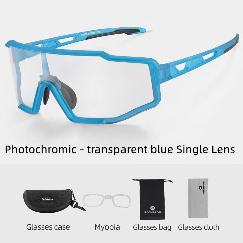 Photochromic & Polarized Cycling Glasses for Road and MTB Riding