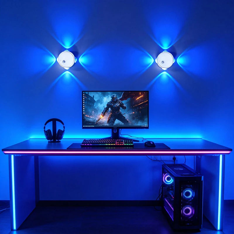 مصباح أجواء مغناطيسي قابل لإعادة الشحن - خيارات RGB