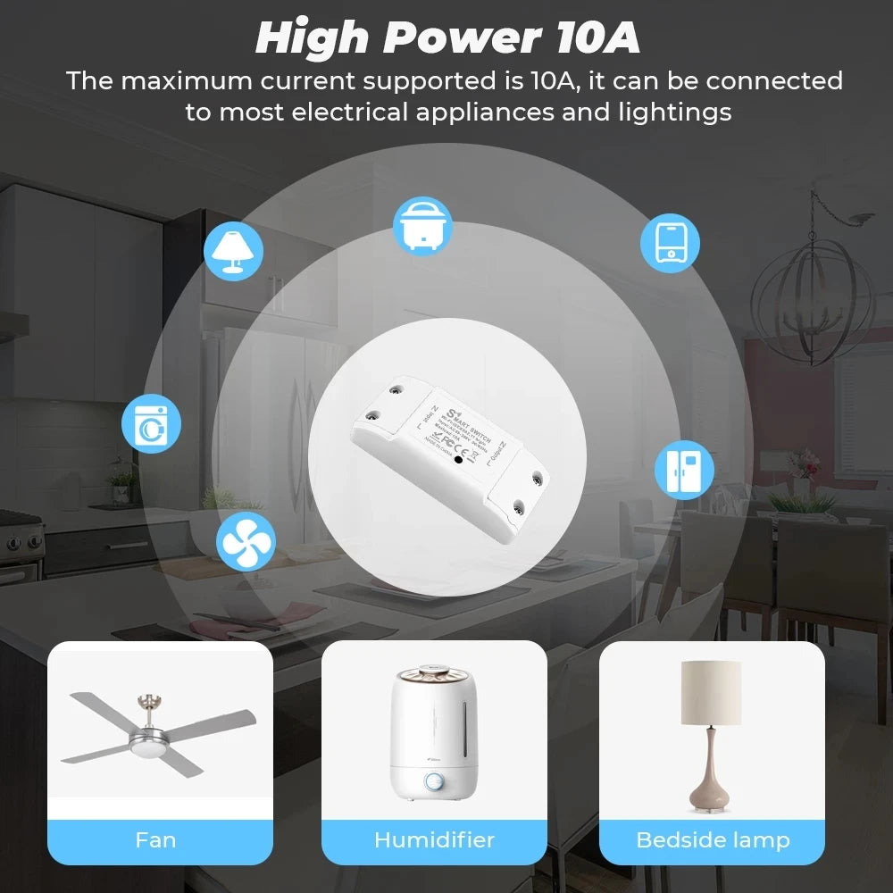 Module relais intelligent Wi-Fi pour Tuya et Smart Life