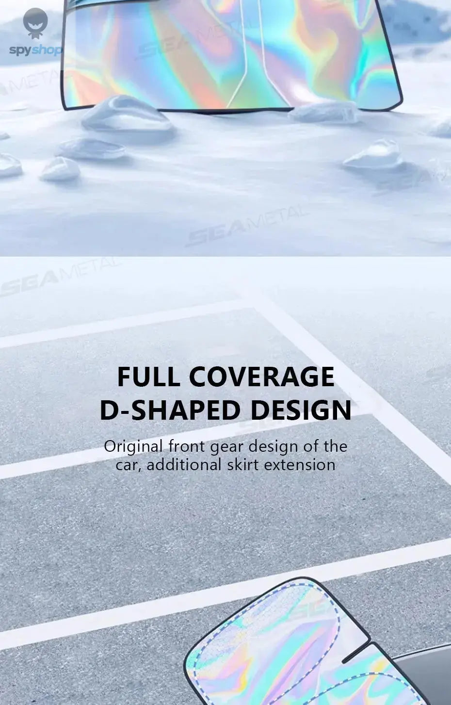 SEAMETAL 5-Layer Car Windshield Sun Shade Cover Foldable Thicken Front Window UV Refletive Sunshade Curtain Sun Protection Cover Spy-shop.com