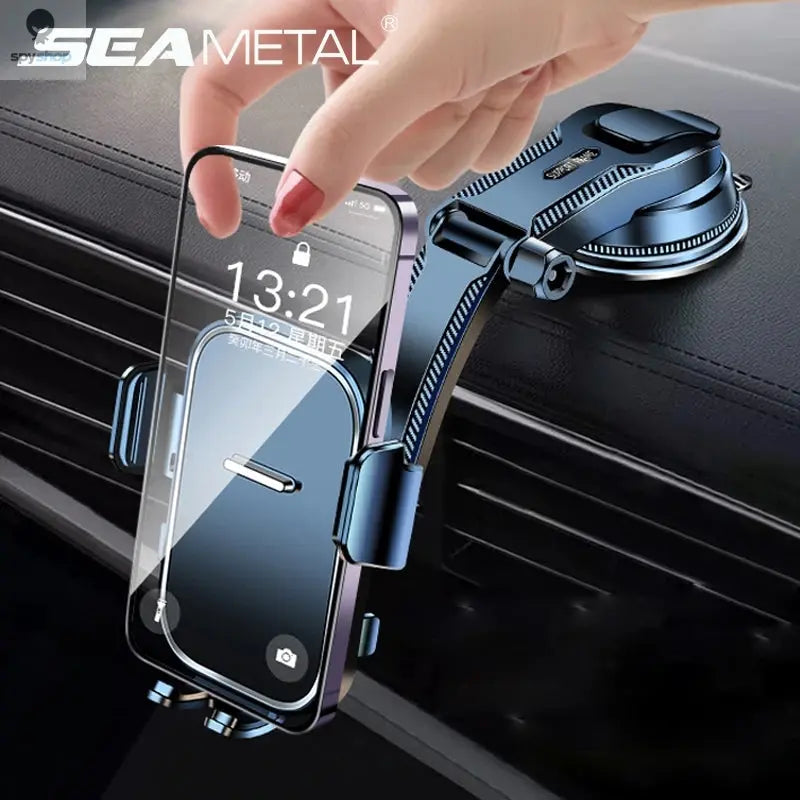 SEAMETAL Car Dashboard Phone Bracket Universal Auto Cellphone Stand For GPS Navigation Universal Desk Windshield Hanging Holder