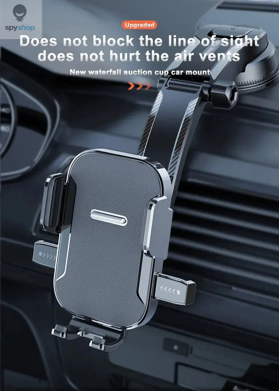 SEAMETAL Car Dashboard Phone Bracket Universal Auto Cellphone Stand For GPS Navigation Universal Desk Windshield Hanging Holder