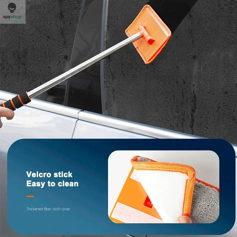 SEAMETAL Car Front Windshield Defogging Brush Telescopic Long handle Car Household Glass Clean Brushes Dust Remover Tool