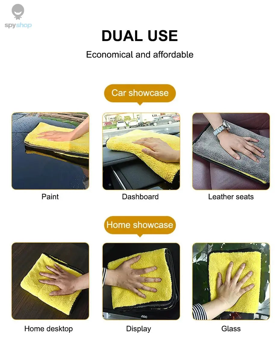 SEAMETAL High-end Microfiber Towel Car Wash Towel Detailing Cleaning Cloth Car Wash Drying Towel Car Absorbent Cleaning Products