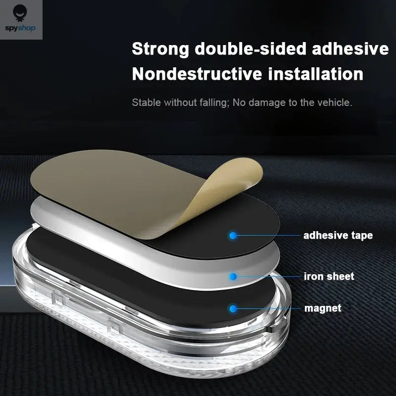 SEAMETAL Mini Touch Light for Car USB Rechargeable Led Light Magnetic Reading Lamp Gentle Illumination for Car Floor Trunk Hood Spy-shop.com