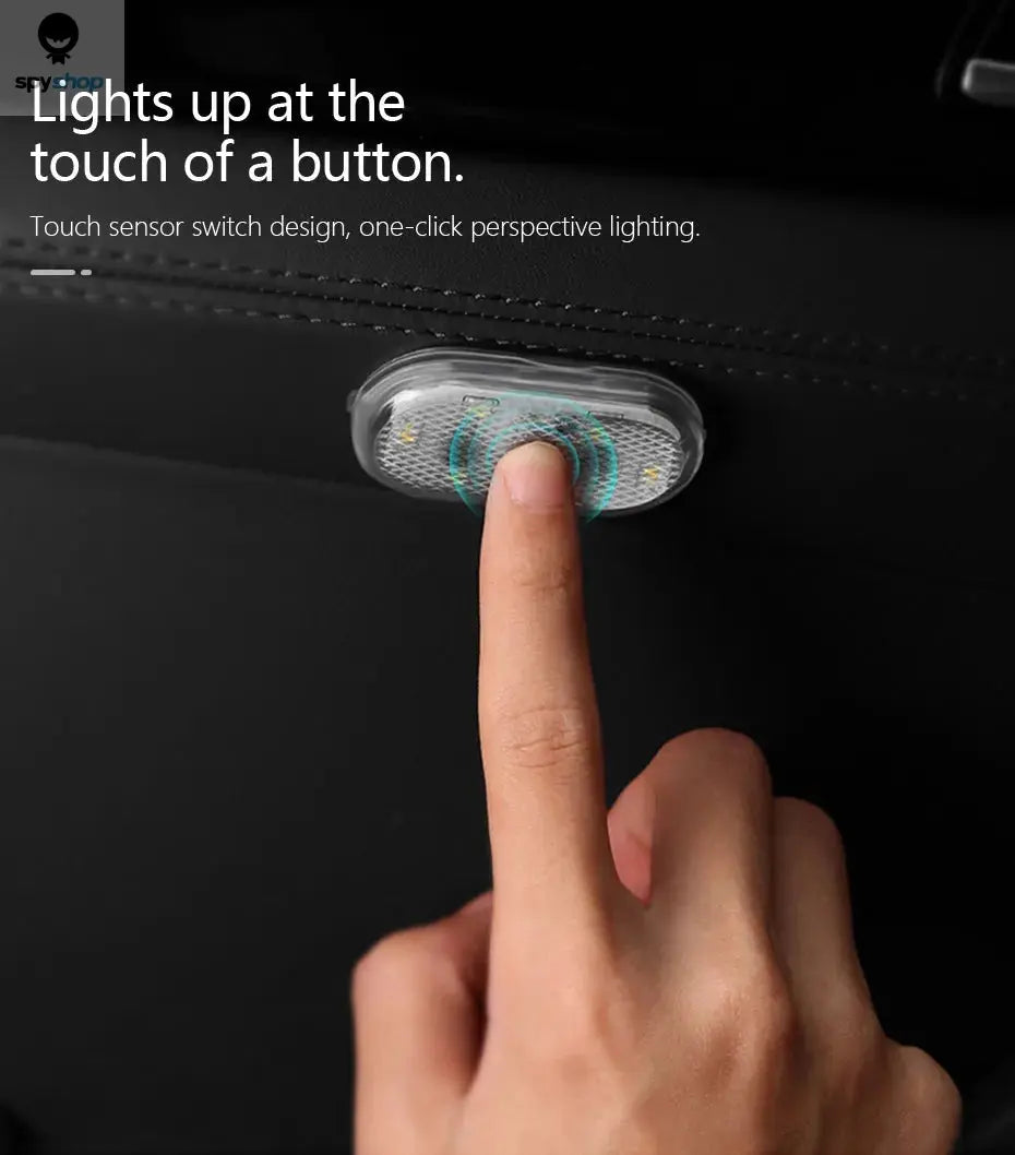 SEAMETAL Mini Touch Light for Car USB Rechargeable Led Light Magnetic Reading Lamp Gentle Illumination for Car Floor Trunk Hood Spy-shop.com