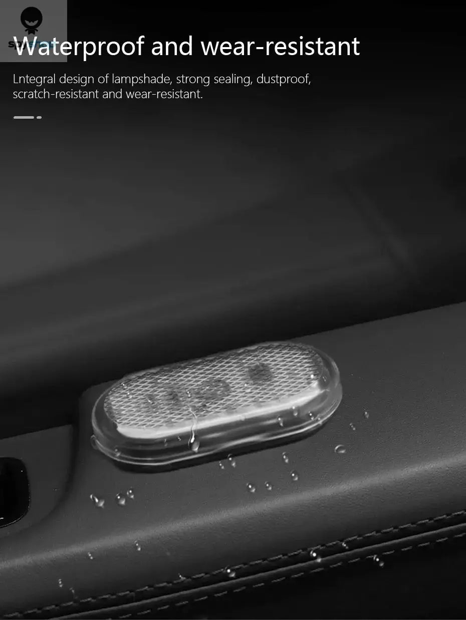 SEAMETAL Mini Touch Light for Car USB Rechargeable Led Light Magnetic Reading Lamp Gentle Illumination for Car Floor Trunk Hood Spy-shop.com