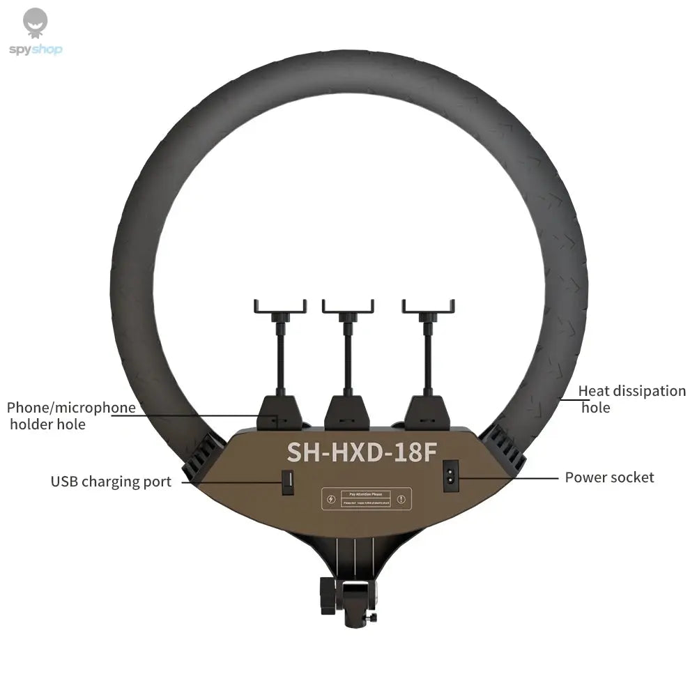 SH Ring Light 18inch Kit 36W 6500K Professional LED Control Stand Phone Holder Tube Bag for Tattoo Lash Extension Barber Light
