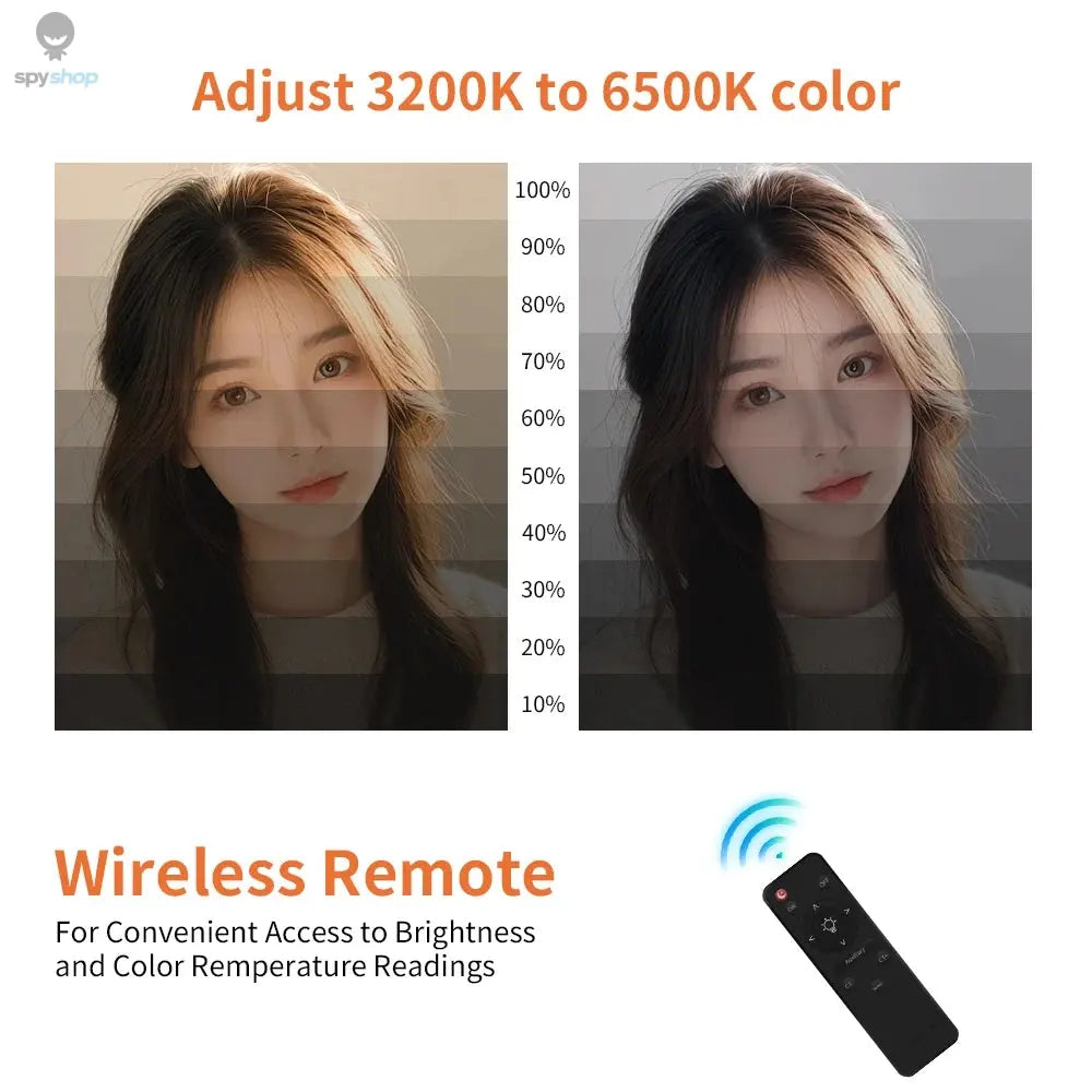 SH Ring Light 18inch Kit 36W 6500K Professional LED Control Stand Phone Holder Tube Bag for Tattoo Lash Extension Barber Light