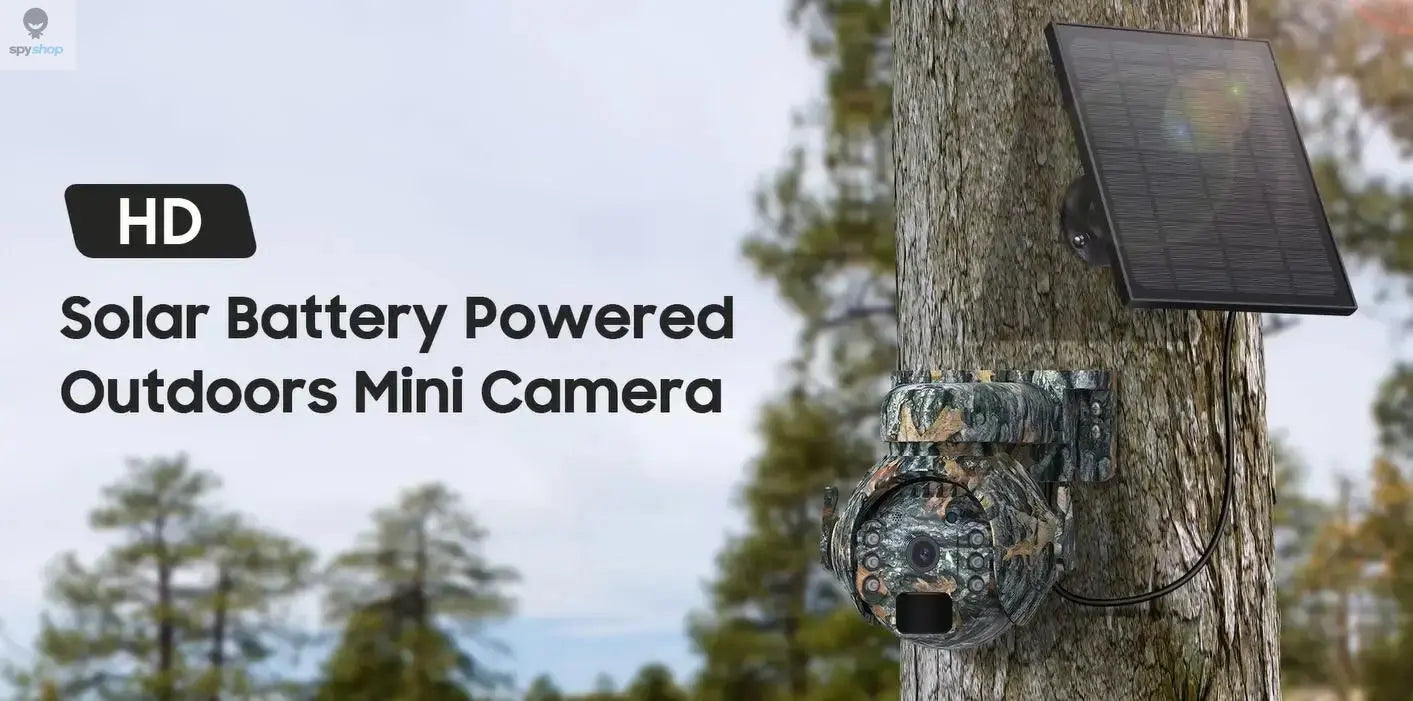 SHIWOJIA 4MP 4G Solar Security Cameras WIFI Wireless Outdoor 2K 360° View Animal Monitoring Camouflage Color Battery PTZ Camera Spy-shop.com