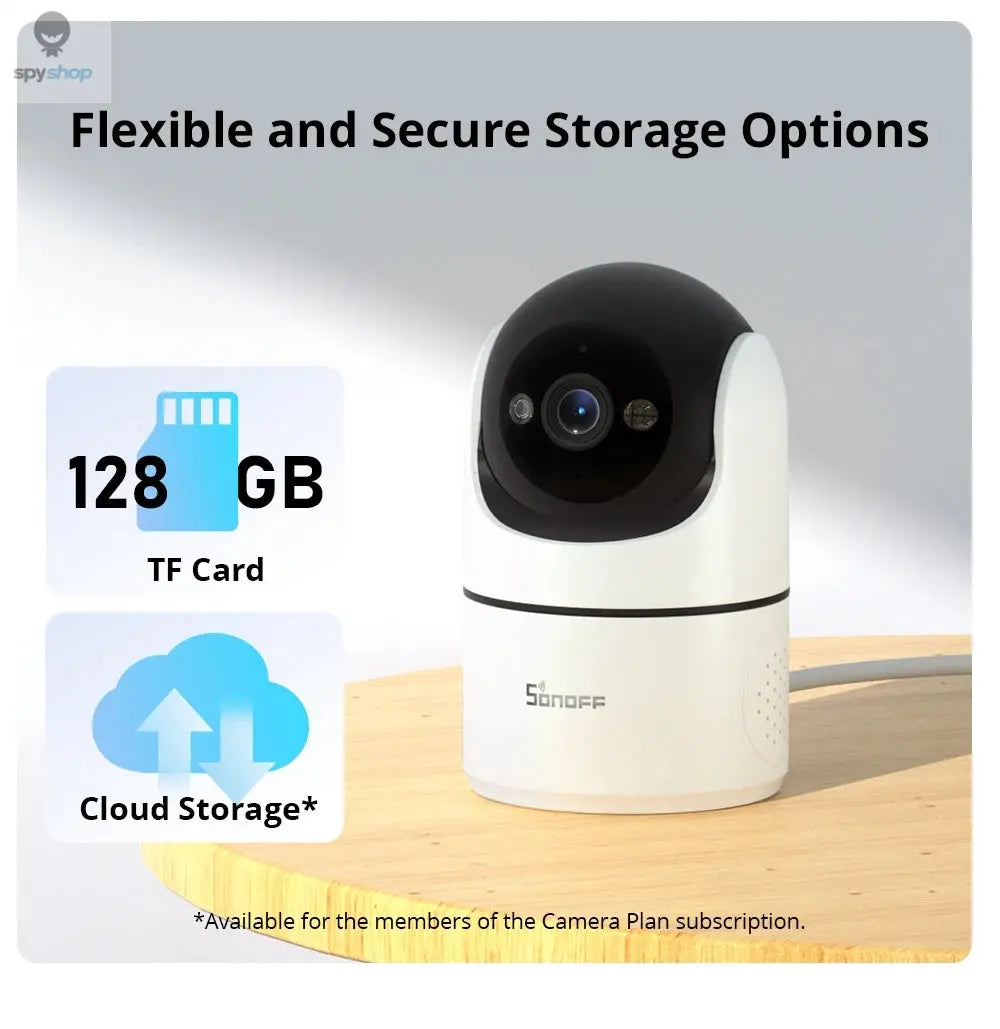 SONOFF CAM PT2 Smart Home Security Camera Smart Night Vision 360° Panoramic View Remote HD Monitoring with Real-Time Interaction Spy-shop.com