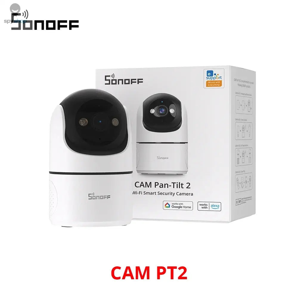 SONOFF CAM PT2 Smart Home Security Camera Smart Night Vision 360° Panoramic View Remote HD Monitoring with Real-Time Interaction Spy-shop.com