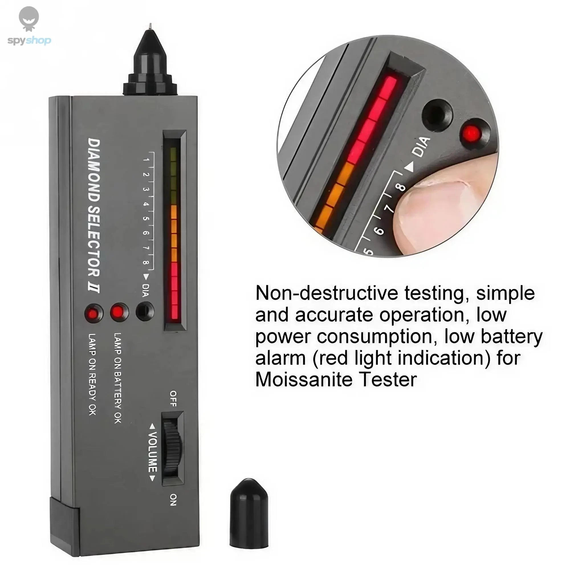 STONEGO Thermal Conductor Diamond Pen Hardness Tester Detecting The Authenticity of Diamonds Jadeite Jade Portable Test Tool