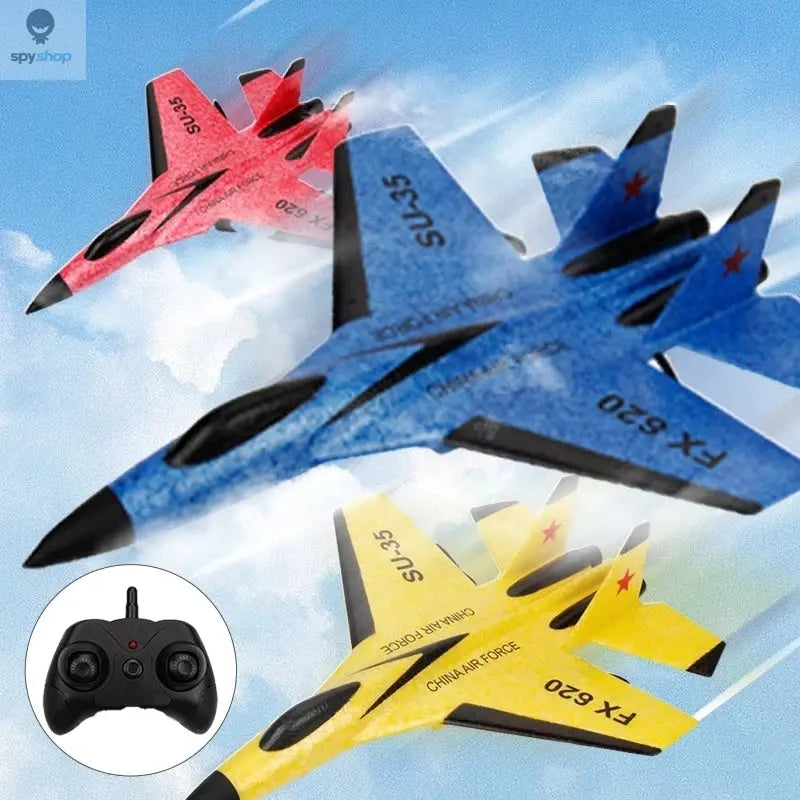 SU35 RC Plane FX620 FX820 2.4G Remote Control Flying Model Glider Airplane With LED Lights Aircraft Foam Toys For Children Gifts Spy-shop.com