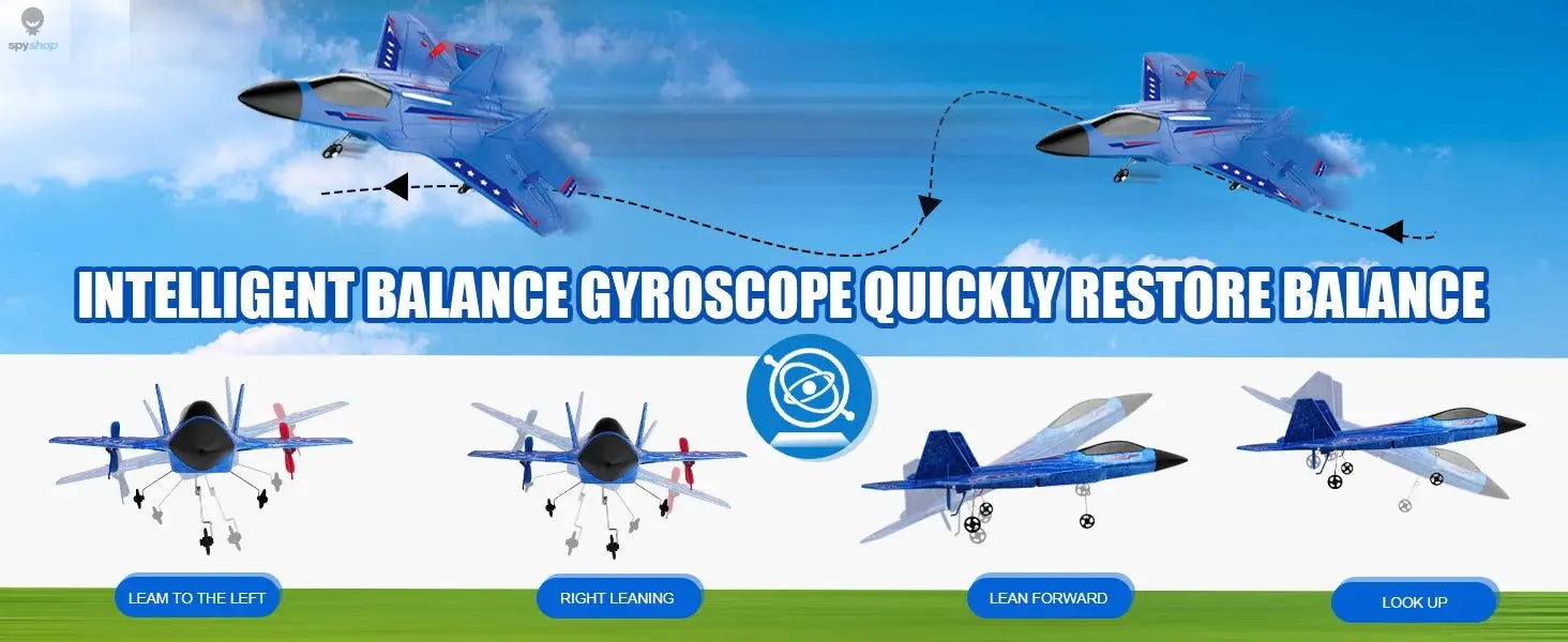 SU35 RC Plane FX620 FX820 2.4G Remote Control Flying Model Glider Airplane With LED Lights Aircraft Foam Toys For Children Gifts Spy-shop.com