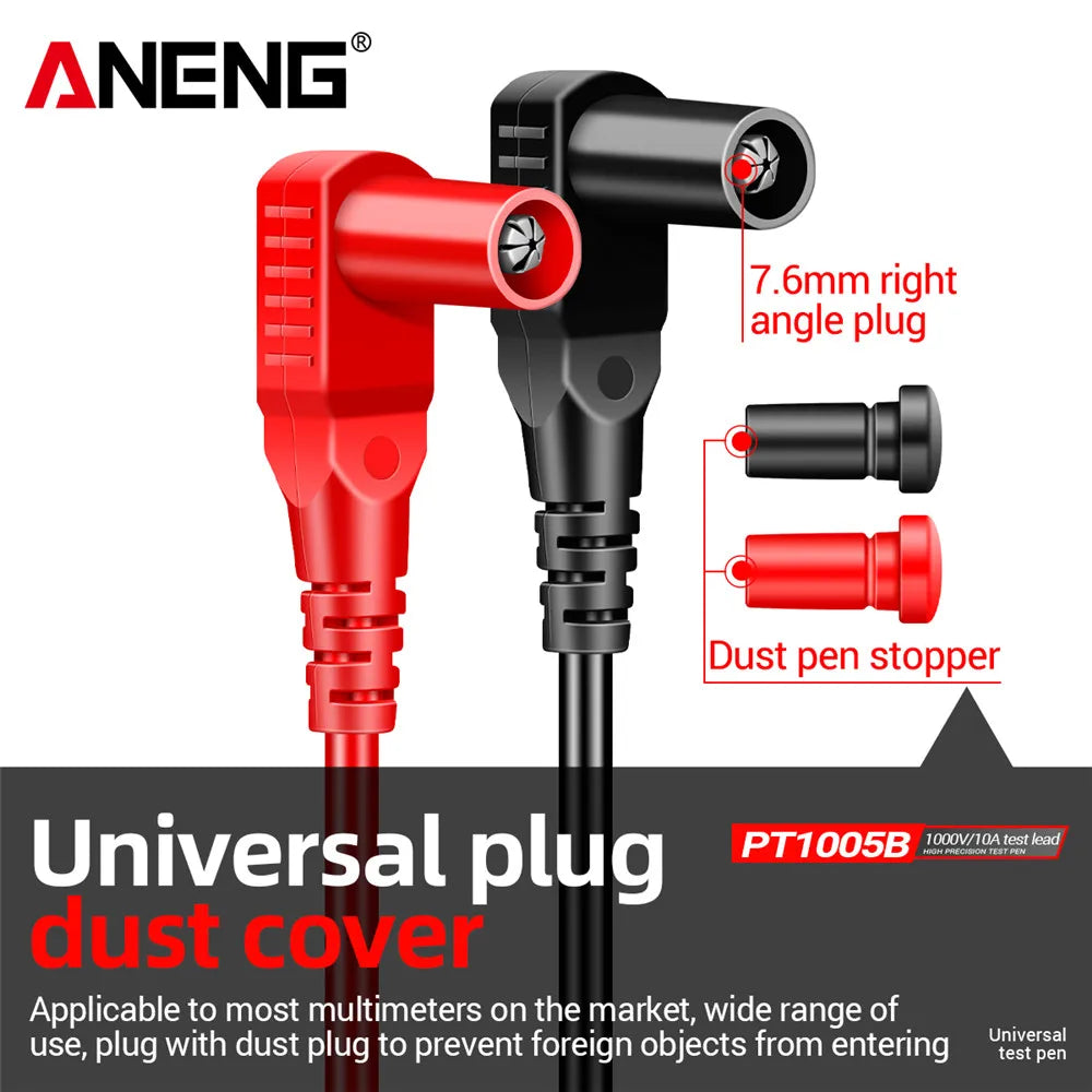 Cables de prueba para multímetro ANENG PT1005B, 10A 1000V