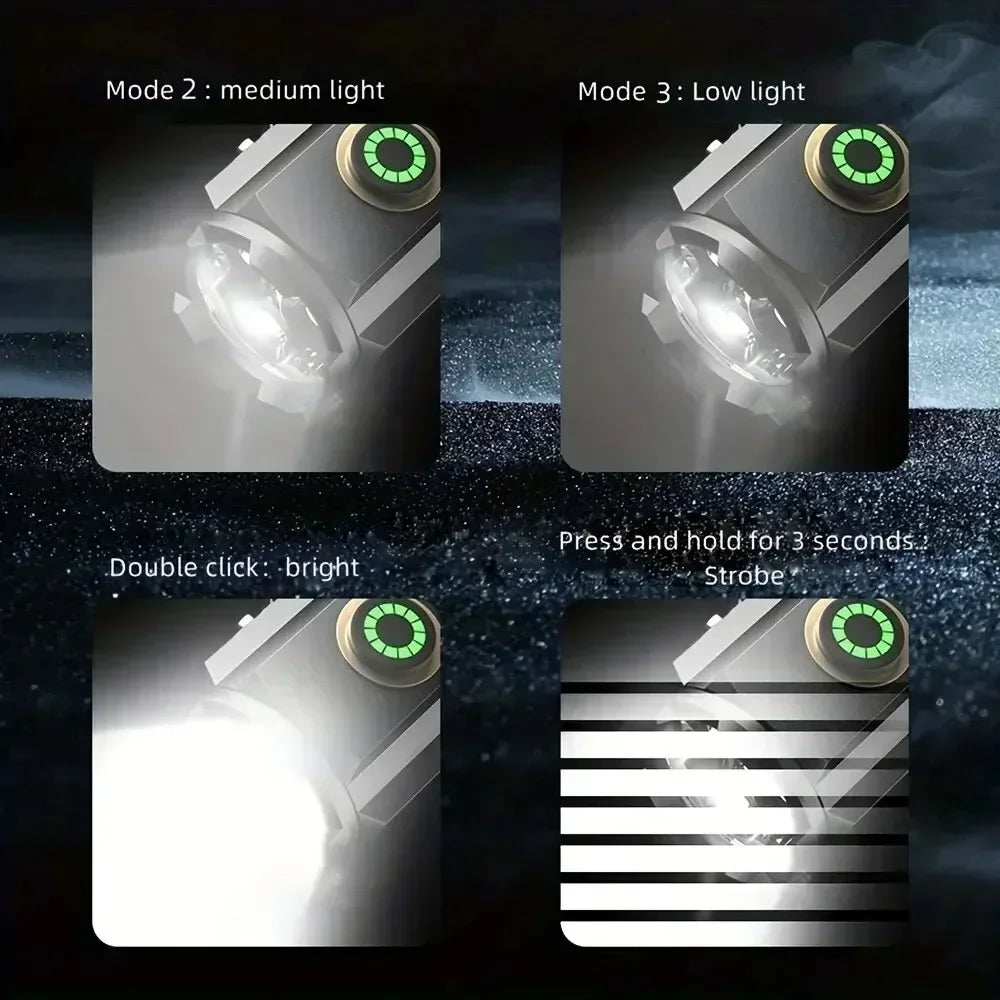 Kompaktna polnilna svetilka LED USB-C z baterijo