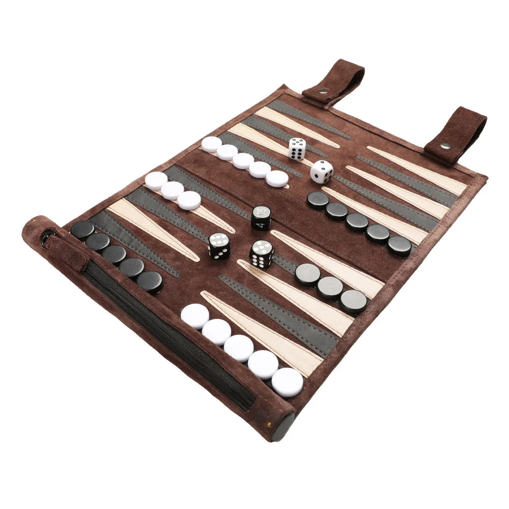 Set da viaggio per backgammon arrotolabile