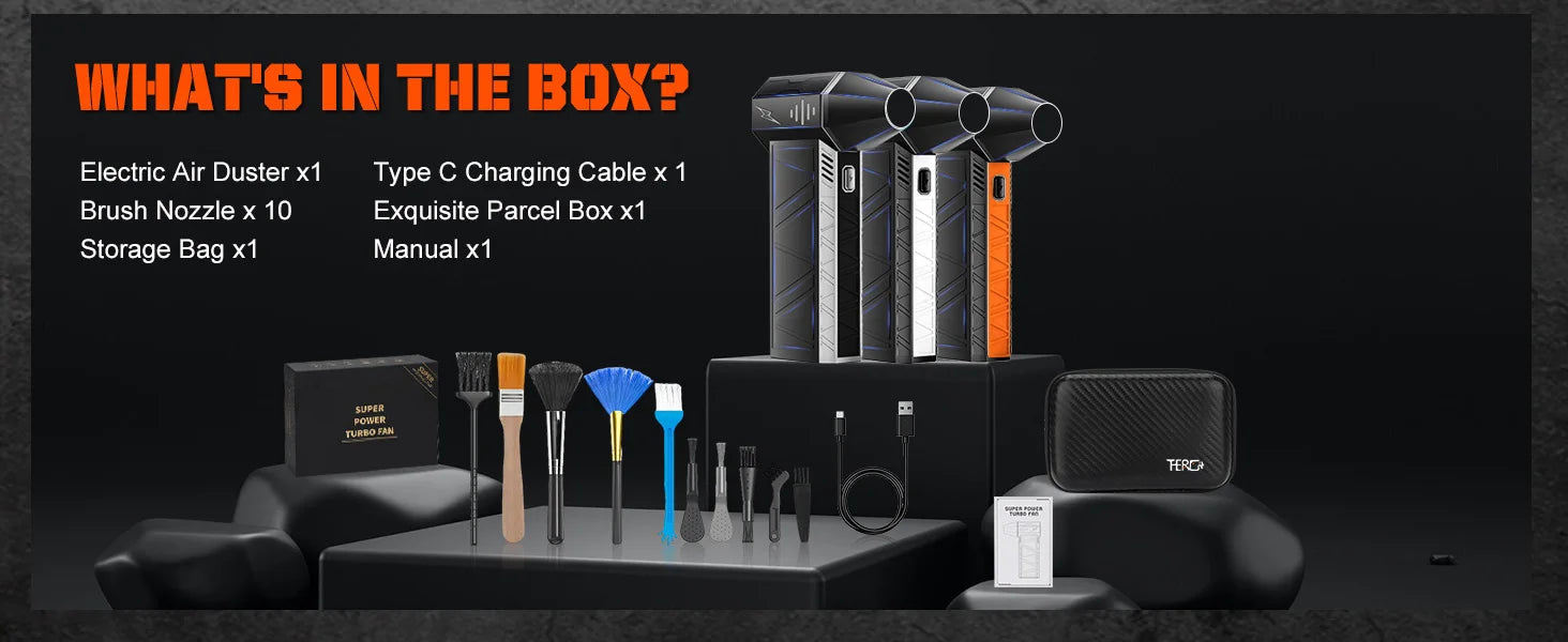 X3Pro Handheld Mini Turbo Jet Fan,150000RPM Powerful air Blower Compressed air Duster for Car Dryer/PC/Home