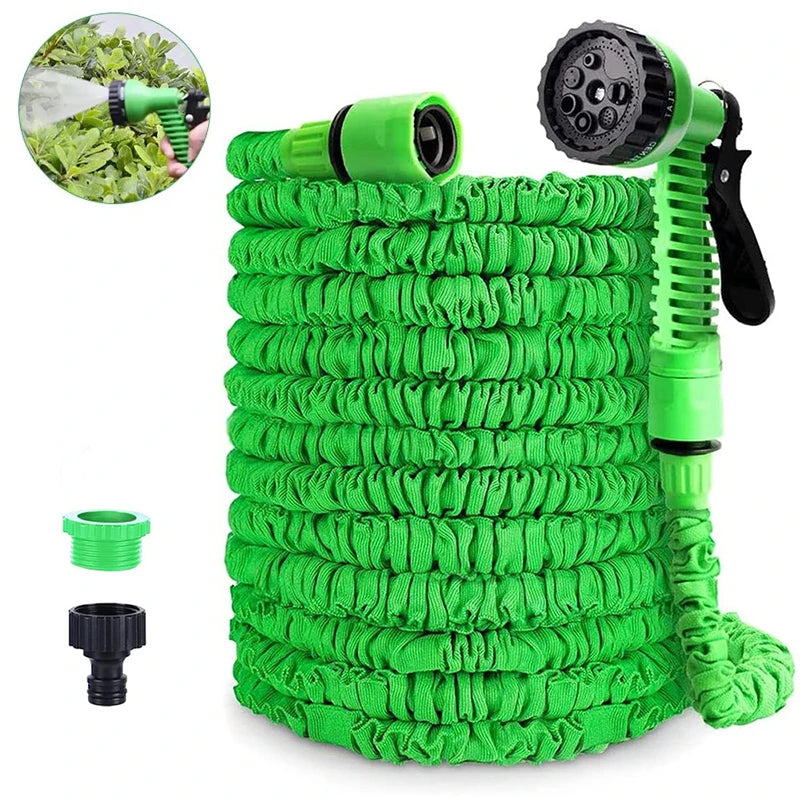 Expandable Garden Hose with Spray Gun, 25–200ft Options