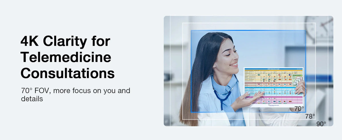 Webcam 4K Web Camera 1080P 60fps with Microphone Mini USB Camera for Computer/ Desktop / Laptop EMEET Webcam