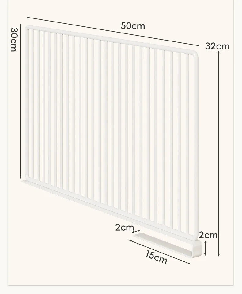 Adjustable Metal Wardrobe Shelf Dividers