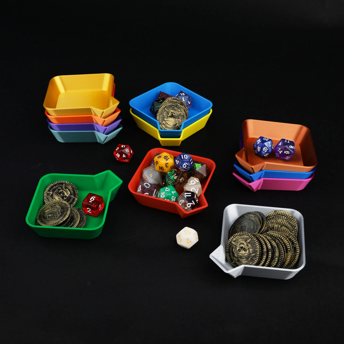 Board-Game Dice Tray, Three Design Options