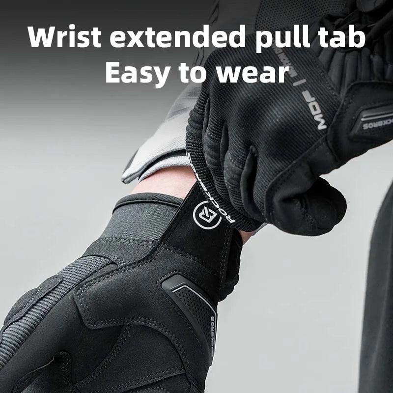 Full Finger Cycling Gloves with Shock-Absorbing Palm Pad