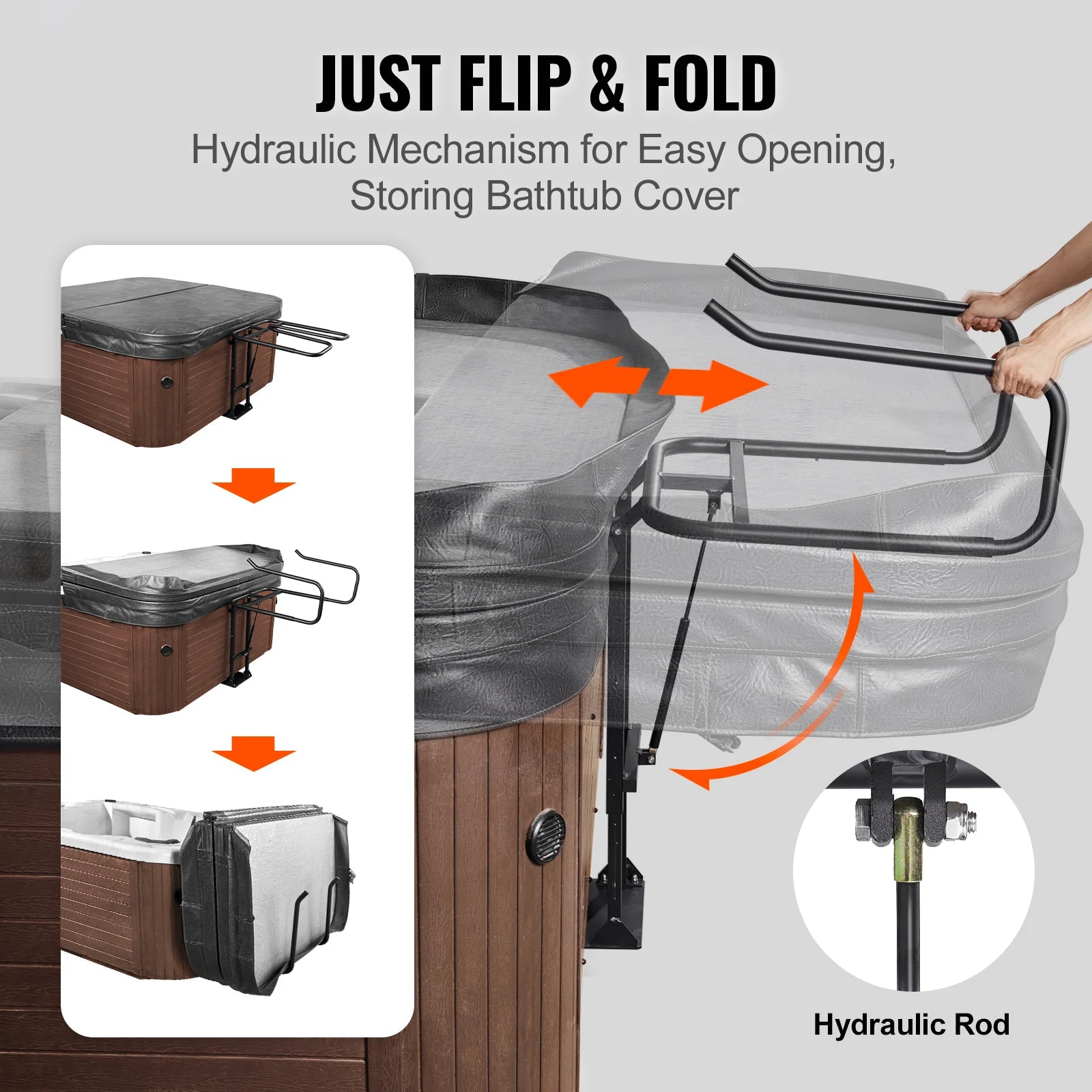Hydraulic Hot Tub Cover Lift Adjustable Spa Cover Lifter