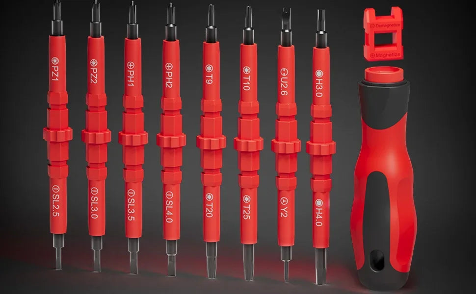 Interchangeable Screwdriver Set - 18- or 31-in-1
