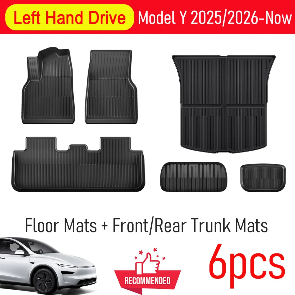 Tesla Model Y All-Weather Floor Mats and Cargo Protectors