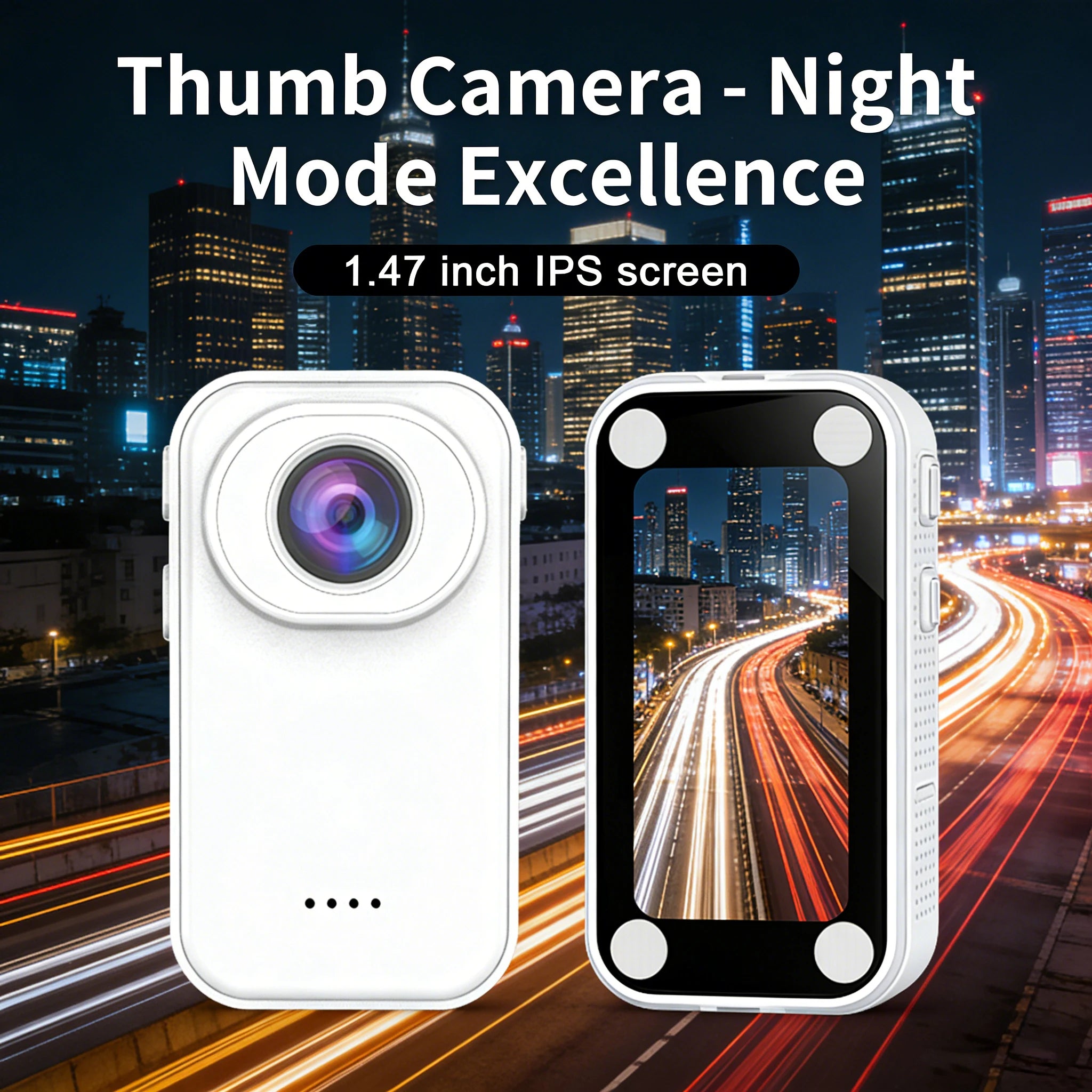 Mini 1080P HD Thumb Action Camera with MicroSD Support
