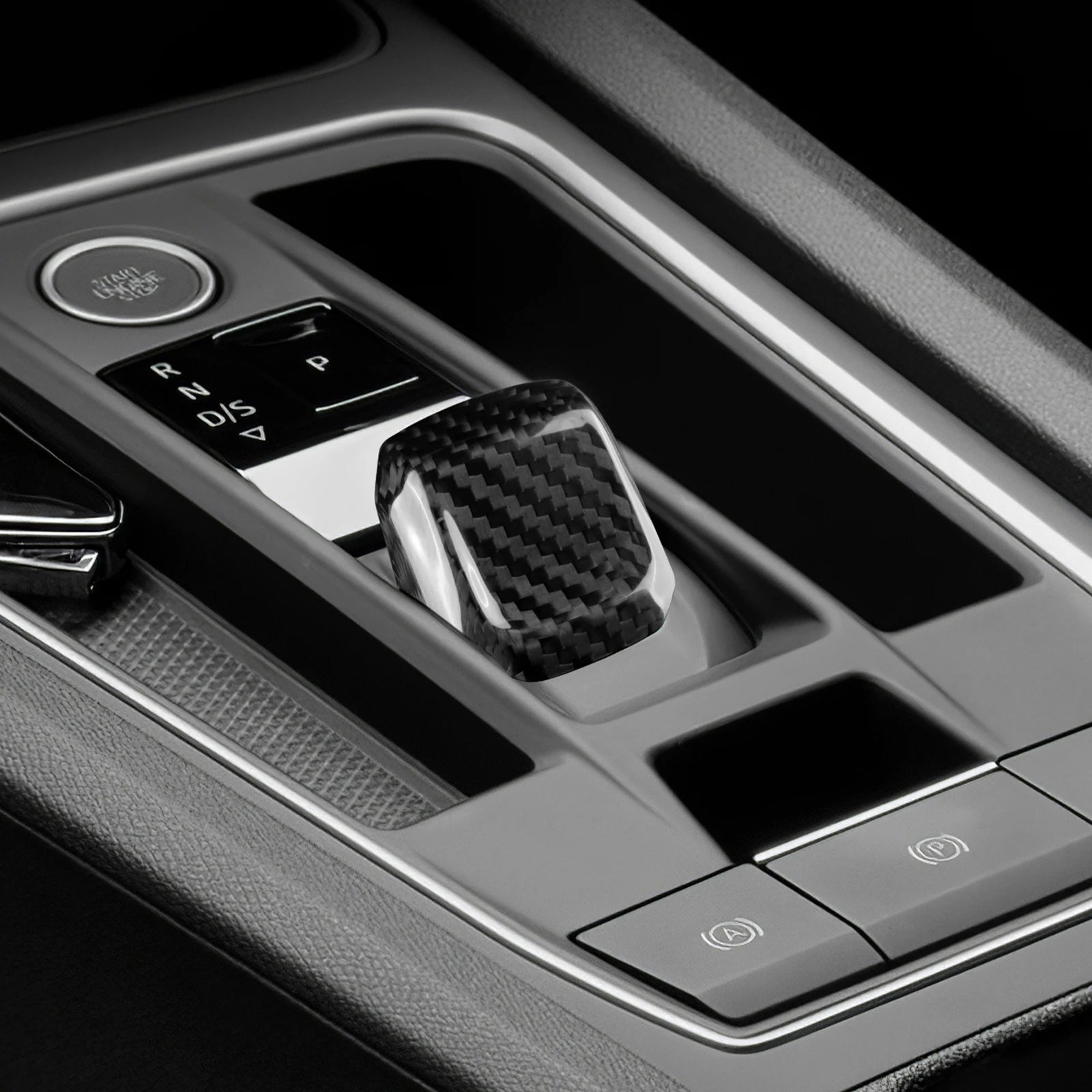 Hard Dry Carbon Fiber Gear Shift Trim for Cupra Leon & Formentor